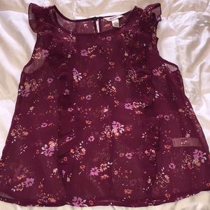 Beautiful Maroon Arizona Tank Blouse